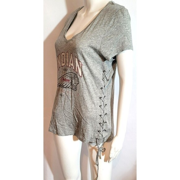 Indian Motorcycles Lace-Up Sides Tee - Size M - Picture 3 of 10